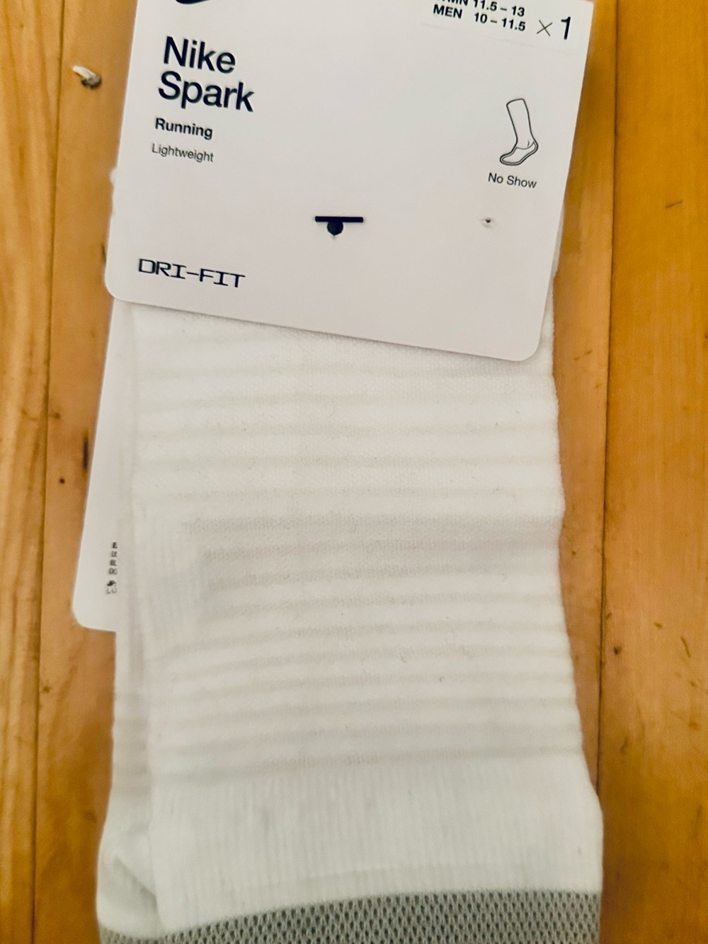 Nike White No-Show Lightweight Athletic Socks - Dri-FIT